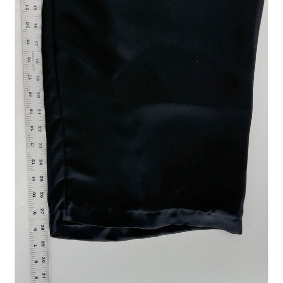 Vtg BCBG Sportswear High-Rise Wide Leg Lined Black Dress Pants Pants Sz 2 USA - Picture 10 of 10